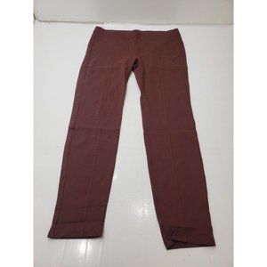 Daily Ritual Womens Pants Ponte Flat Front Seam Pull On Stretch Brown Size XL